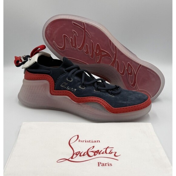 Christian Louboutin Arpoador Donna Suede Mesh Flat Sneakers Size 41.5 EU; 8.5 US main image 6